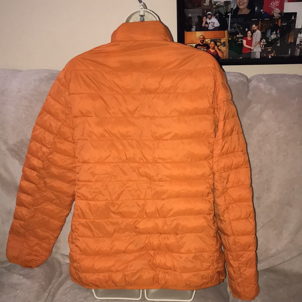 Amazon Essentials Orange Us Medium Puff Jacket Wi… - image 3